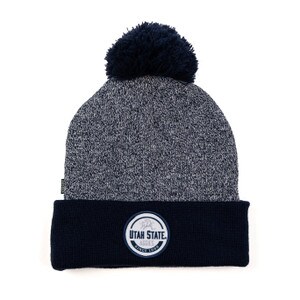 Utah State Aggies Since 1888 Patch Pom Beanie